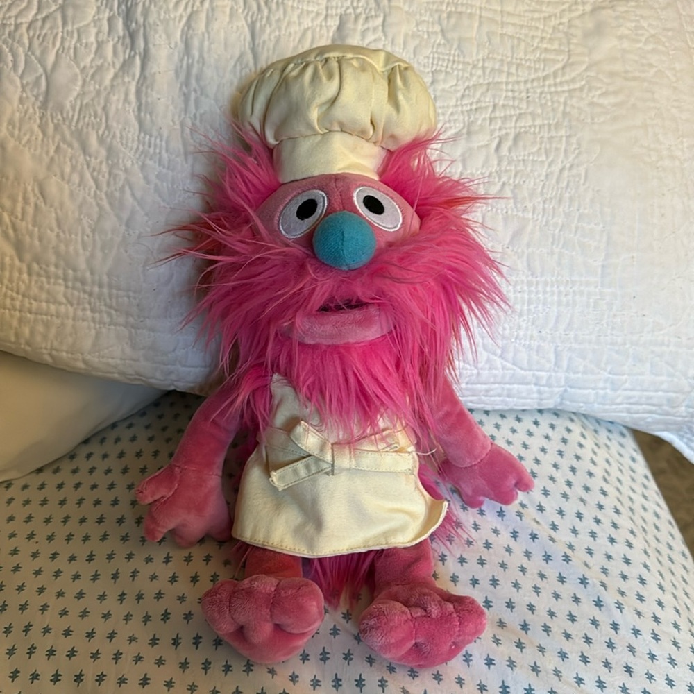 10 Inch Pink/Beige Street Official Gonger Muppet Plush Premium Plush Toy